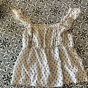 Cottage cute y2k Old Navy smocked blouse milk made 2000s size small